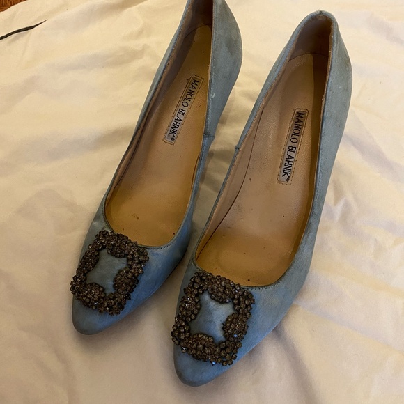 MANOLO BLAHNIK heels size 6.5-7 - Picture 1 of 2